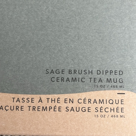 Sage Brush Dipped Ceramic Tea Mug by Indigo - Picture 7 of 7